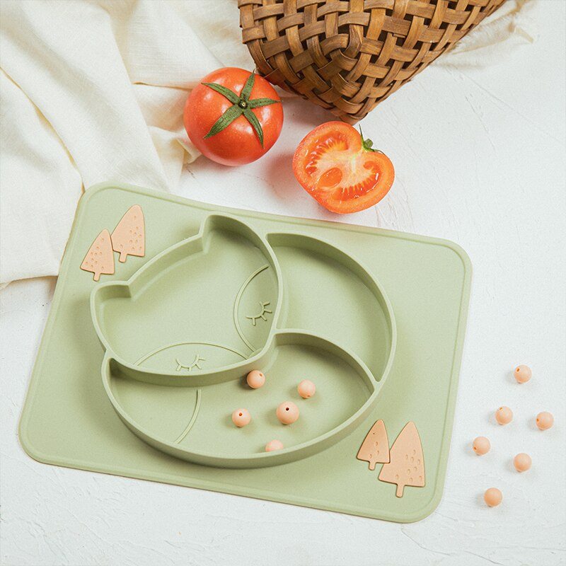 Silicone Baby Dining Plate - Baby Bubble Store