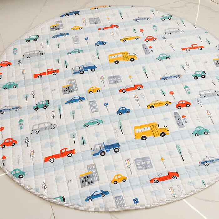 Wheels on the Road Baby Play Mat - Baby Bubble Store